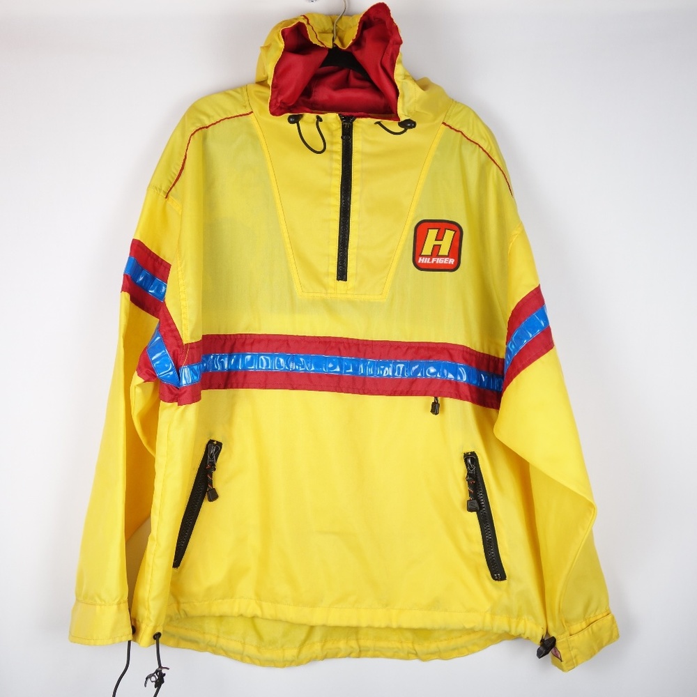 Vintage 90's Tommy Hilfiger THC Cycling Road Race Tour Light Jacket, Size Large